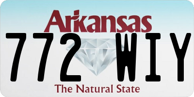 AR license plate 772WIY