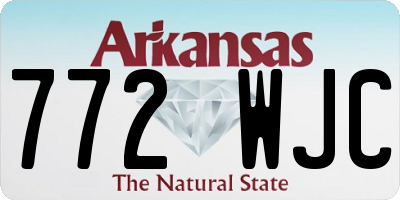 AR license plate 772WJC