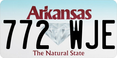 AR license plate 772WJE