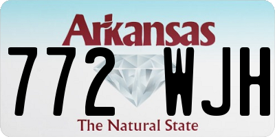 AR license plate 772WJH