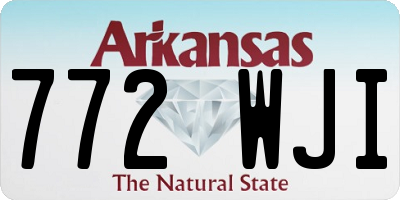AR license plate 772WJI