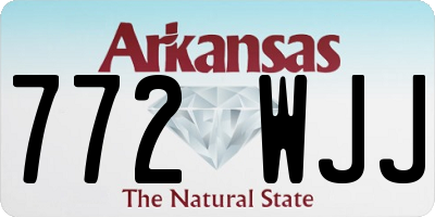 AR license plate 772WJJ