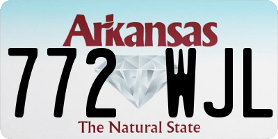 AR license plate 772WJL