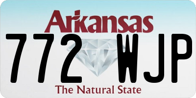 AR license plate 772WJP
