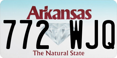 AR license plate 772WJQ