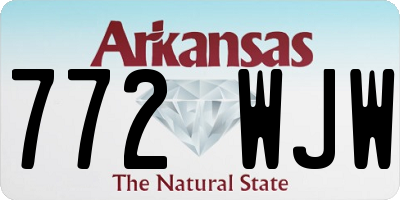 AR license plate 772WJW
