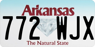 AR license plate 772WJX