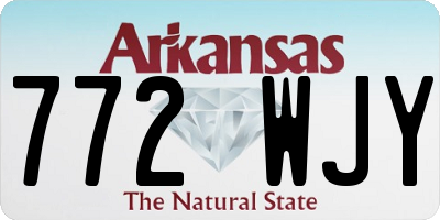 AR license plate 772WJY
