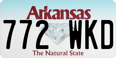 AR license plate 772WKD