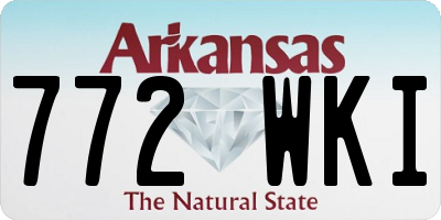 AR license plate 772WKI