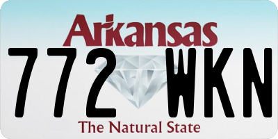 AR license plate 772WKN