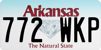 AR license plate 772WKP