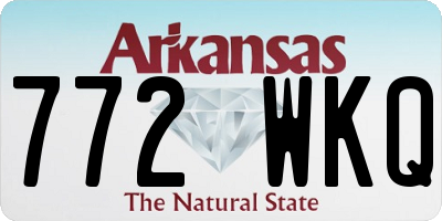 AR license plate 772WKQ