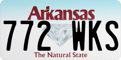 AR license plate 772WKS
