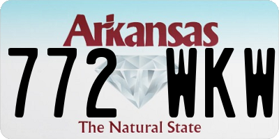 AR license plate 772WKW