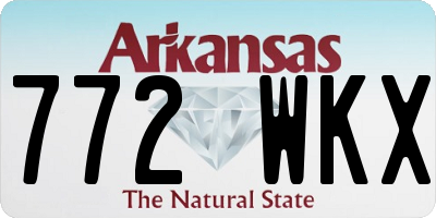 AR license plate 772WKX