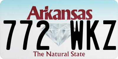 AR license plate 772WKZ