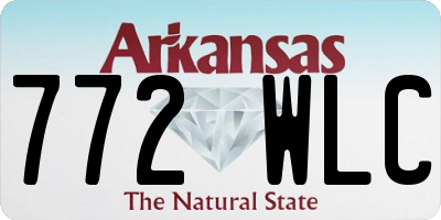AR license plate 772WLC