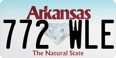AR license plate 772WLE
