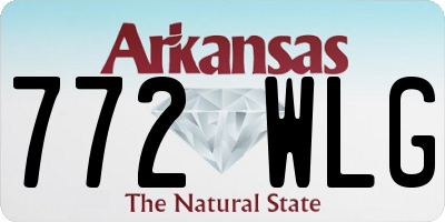 AR license plate 772WLG