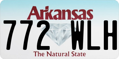 AR license plate 772WLH