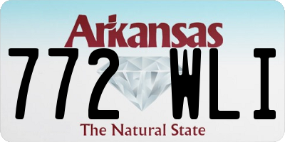 AR license plate 772WLI