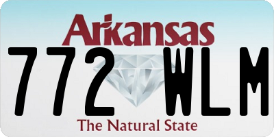 AR license plate 772WLM