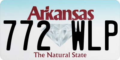 AR license plate 772WLP