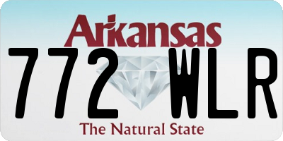 AR license plate 772WLR
