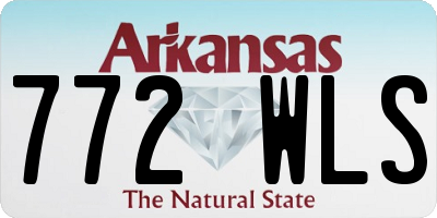 AR license plate 772WLS