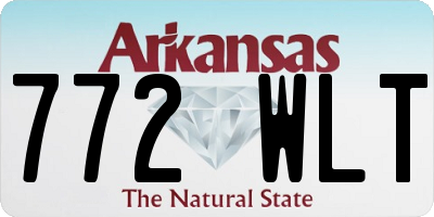 AR license plate 772WLT
