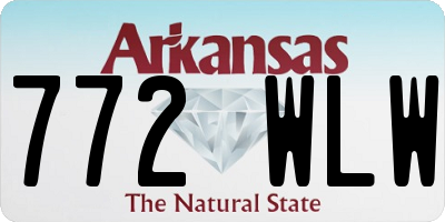 AR license plate 772WLW