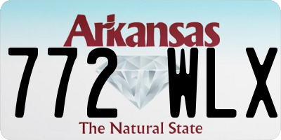 AR license plate 772WLX