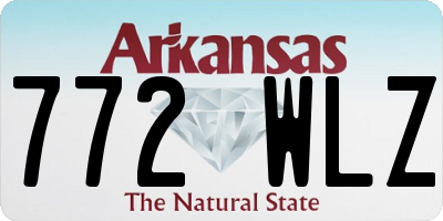 AR license plate 772WLZ