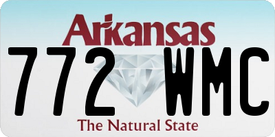 AR license plate 772WMC
