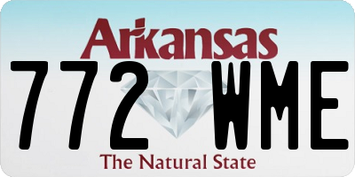 AR license plate 772WME