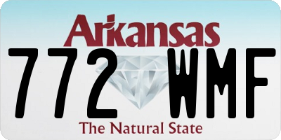 AR license plate 772WMF
