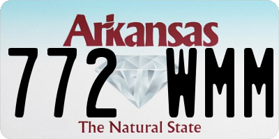 AR license plate 772WMM
