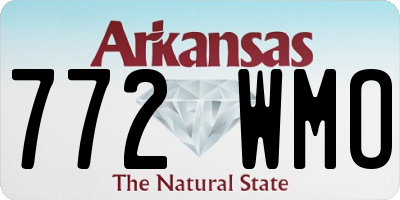 AR license plate 772WMO