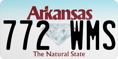 AR license plate 772WMS