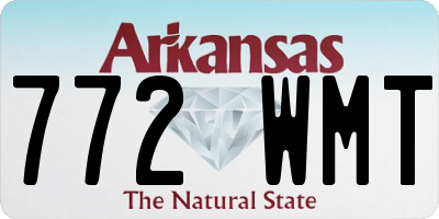 AR license plate 772WMT