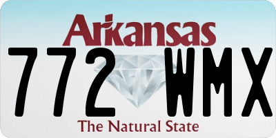 AR license plate 772WMX