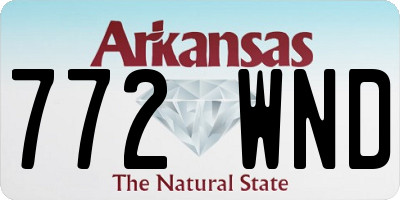 AR license plate 772WND
