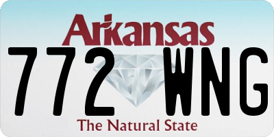 AR license plate 772WNG