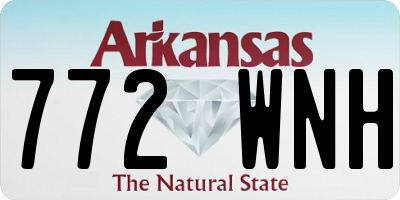 AR license plate 772WNH