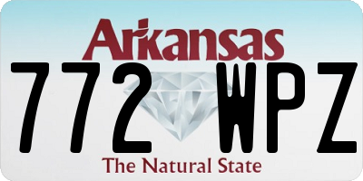 AR license plate 772WPZ