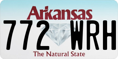 AR license plate 772WRH