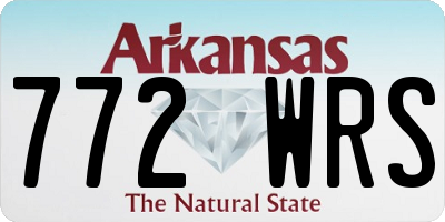 AR license plate 772WRS