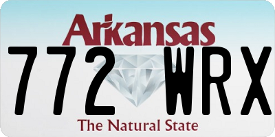 AR license plate 772WRX