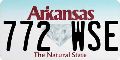 AR license plate 772WSE